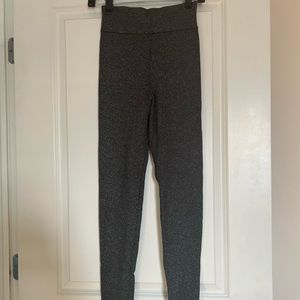 Express Gray with Silver Sparkle Sweater Leggings - Size Small